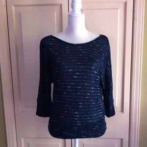 | A. Byer | Comfy Blue Bow Sweater